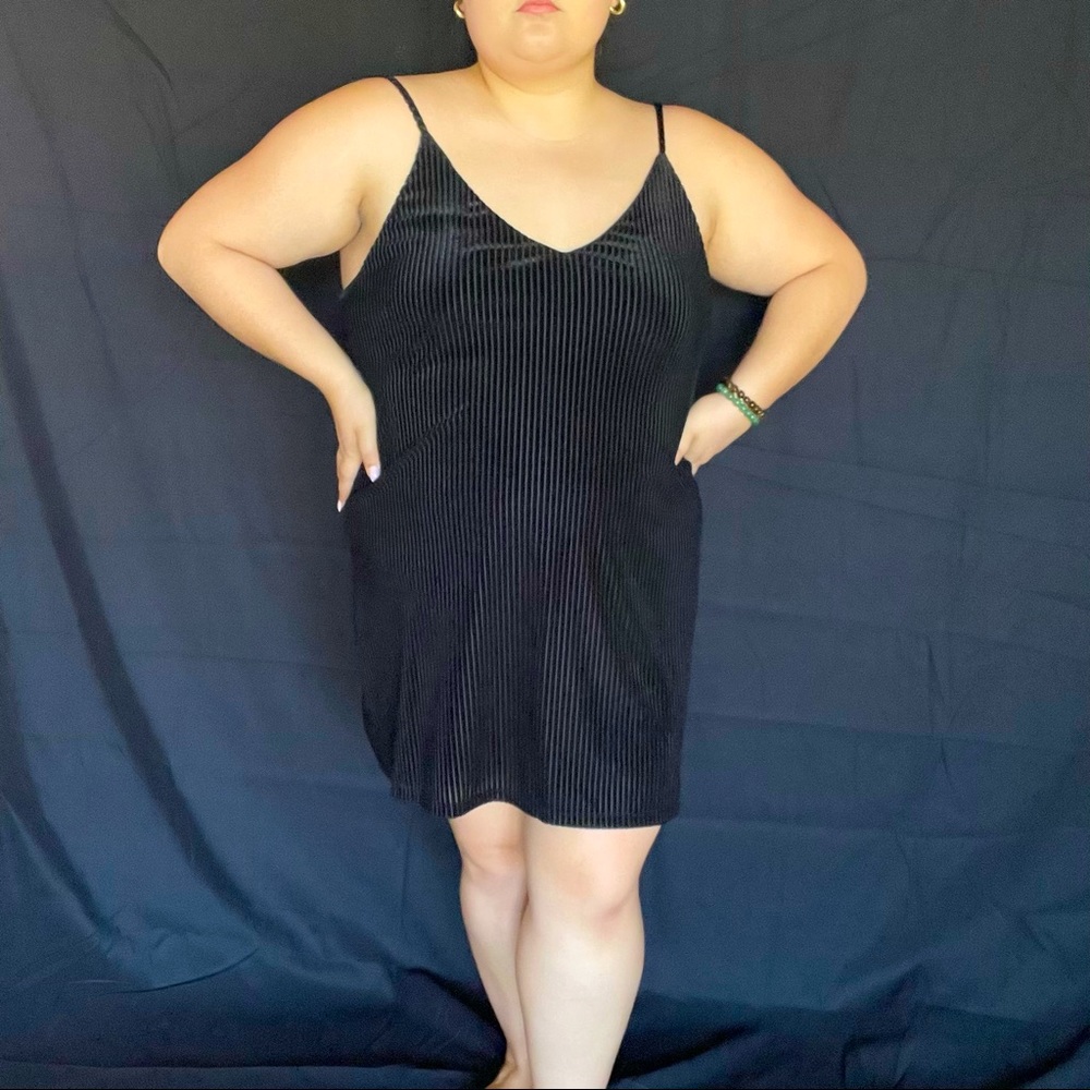 Black Velvet Cocktail Dress